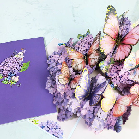 Elegant butterfly pop-up centerpiece
