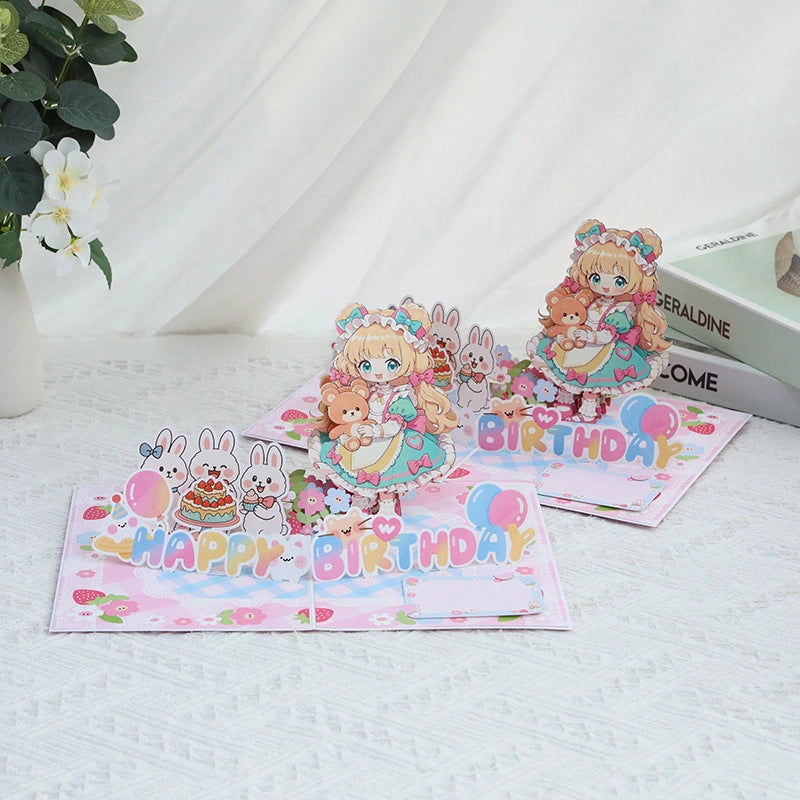 Cute Girl & Bunny Design
