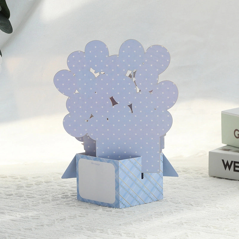 Detailed 3D birthday pop-up greeting card design