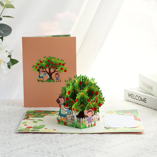 3D Apple Tree Pop-Up Card