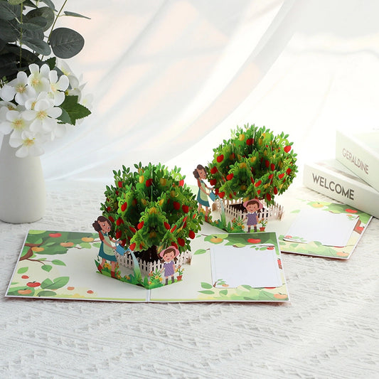 3D Apple Tree Pop-Up Card