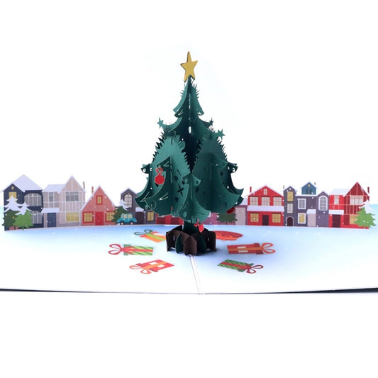 3D Pop-Up Christmas Tree Greeting Card – Merry Christmas Gift Card